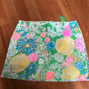 NWT Lilly Pulitzer Hibiscus stroll skort